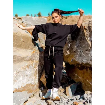 Dámská oversize tepláková souprava VSB DEEP black, VELIKOST XXS/XS