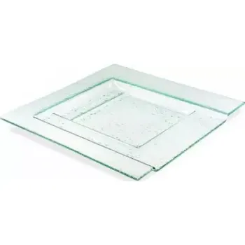 Skleněný servírovací tác 40x40cm (DOPRODEJ - 1 kus)