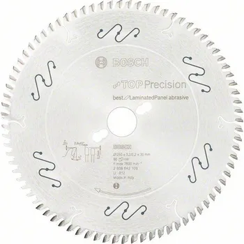 Pilový kotouč Bosch pilový kotouč Top Precision Best for Laminated Panel Abrasive 250 x 30 x 3,2 mm 80z