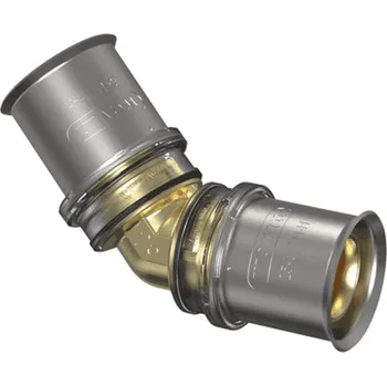 Kanalizační potrubí Koleno lisovací Wavin M-press M5 mosaz d40/45°