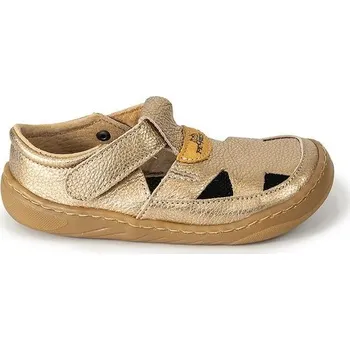 Dívčí obuv Barefoot dětské sandálky Pegres, SBF51 měděná - 31