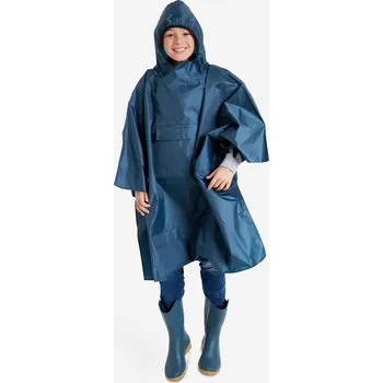 Pláštěnka SOLOGNAC Dětské pončo/pláštěnka Glenarm MODRÁ|ŠEDÁ