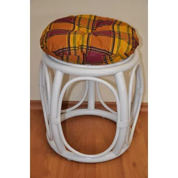 Podsedák Nábytek PEGAS Polstr na ratanovou taburetku okrový - průměr 35 cm