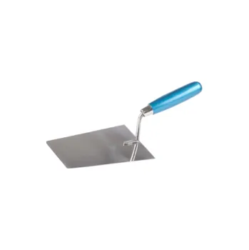 Zednická lžíce Lžíce nerez 16x11cm DŘEVO-rukojeť