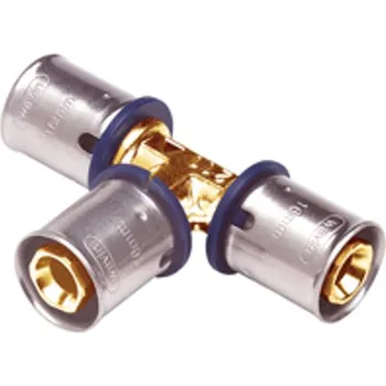 Vodovodní potrubí T-kus lisovací Wavin M-press M1 mosaz d50