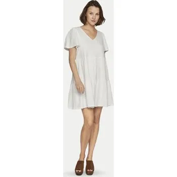 Dámské šaty Vila Letní šaty Libre 14095564 Écru Regular Fit XL