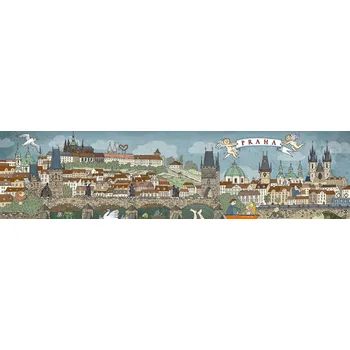 Výtvarná sada Skládací pohledy - panorama Prahy