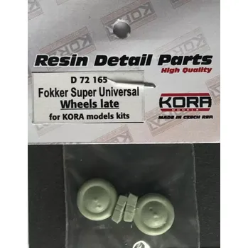 Plastikový model KORA Models 1/72 Wheels for Fokker Super Universal - late