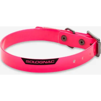Obojek pro psa SOLOGNAC PSÍ OBOJEK FLUO 500 M RŮŽOVÁ