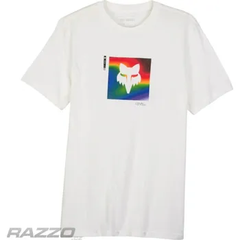Pánské tričko Pánské tričko FOX Scans SS Prem Tee Optic White M