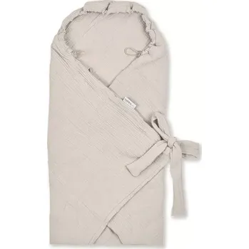 Potah na autosedačku Zavinovací deka/ zavinovačka Albero mušelinová do autosedačky béžová (CC2)