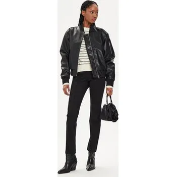 Dámská bunda Calvin Klein Jeans Bunda z imitace kůže J20J223546 Černá Regular Fit XS
