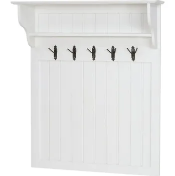 Věšák ARTEN (NANO Systems s.r.o.) Rustikální věšáková stěna POPRAD GAB03 - borovice (bílé vosky)