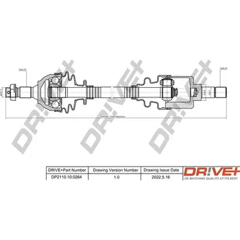 Poloosa kola Hnací hřídel Dr!ve+ DP2110.10.0264