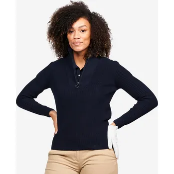 Pánský svetr INESIS Dámský golfový svetr se zipem u krku MW500 XL MODRÁ