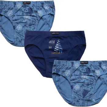 Chlapecké spodní prádlo CHLAPECKÉ SLIPY B-228SD tmavě modrá 104-110