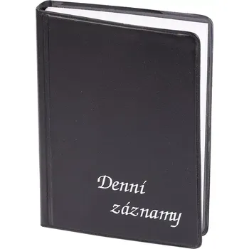Zápisník Denní záznamy A6 PVC černé