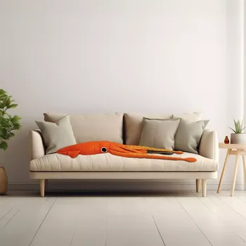 Polštář Sablio Obří tvarový polštář ve tvaru olihně - 180 cm