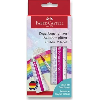 Výtvarná sada Třpytky Faber-Castell Rainbow 12 ml, 2 ks
