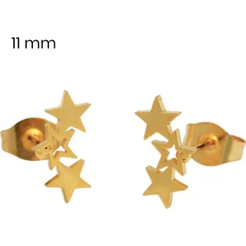 Náušnice Zlatnictví Helios Náušnice zlacené hvězdičky