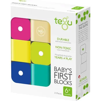 ostatní stavebnice Magnetická stavebnice TEGU - Moje první kostky - 6 dílů