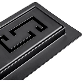 BPS-koupelny Sprchový odtokový žlab DL01 OMEGA G6 HYD-2667 90 cm, černý