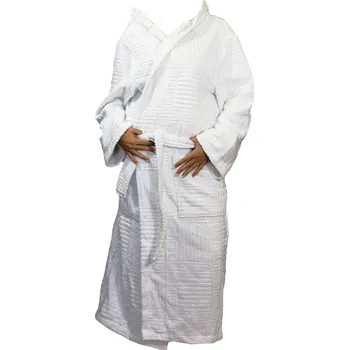 Dámský župan AKCE - Dámský župan s kapucí 31070100 bílý - Vestis L