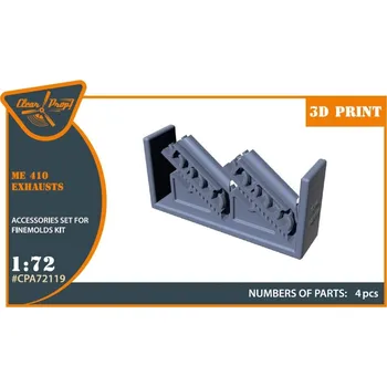 Plastikový model 1/72 Me-410 B-1/U2/U4/R4 exhausts (FINEM)