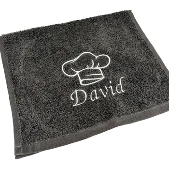 Ručník Ručník pro kuchaře s vlastním jménem nebo textem Barva: Fialová, Velikost ručníku: 50x100cm