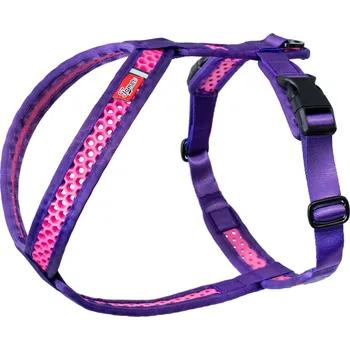Postroj pro psa Tamer Perforovaný postroj SOFTY | fialovorůžový velikost postroje: 2 - obvod krku 28-33 cm - obvod hrudníku 46-56 cm