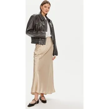 Dámská sukně ViCOLO Maxi sukně TB0342 Béžová Regular Fit S