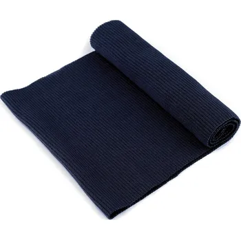 Elastický náplet žebrovaný 15x80 cm, barva 7 (104) modrá temná