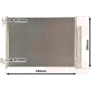 Výparník klimatizace Kondenzátor, klimatizace VAN WEZEL 43015701