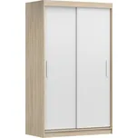 Šatní skříň RETICULA 04, dub sonoma/bílá +možnost VÝNOSU + vyzvednutí ZDARMA