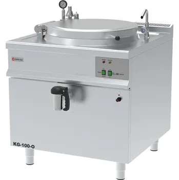 Parní hrnec Gastro Haal Plynový varný kotel kulatý 100l - analogové ovládání