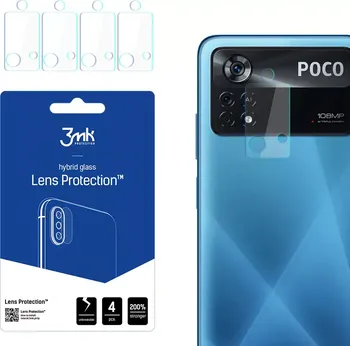 3mk Lens Protection ochranné sklo fotoaparátu pro Xiaomi Poco X4 Pro 5G 4 ks