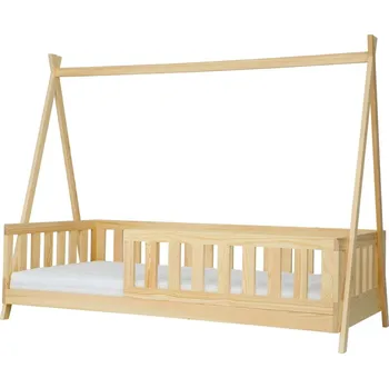 Dětská postel Drewmax dětská postel dřevěná borová Domeček LK142 Pacyg