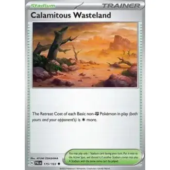 Volný čas Pokémon PAL 175/193 Calamitous Wasteland - Paldea Evolved Stav: Near Mint, Verze: REVERSE HOLO