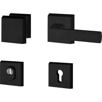 Dveřní kování COBRA BEZP.K. MARS-S Provedení: PZ (klika/klika), Povrch: F4 - bronzový elox