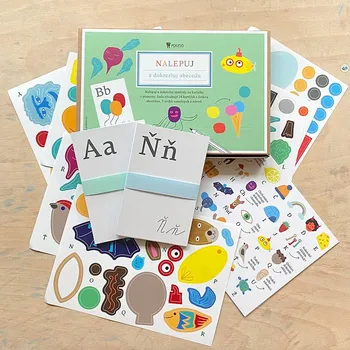 kreativní sada Nalepuj a dokresluj abecedu