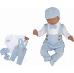 Z&Z 5-dílná pletená sada Boy, body, kalhoty, čepička, motýlek, botičky, modrá, vel. 86; 86 (12-18m)