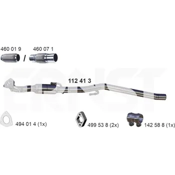 Výfukový systém Výfuková trubka ERNST 112413