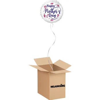 Party dekorace HeliumKing Balónový box - Mother's day 48 cm