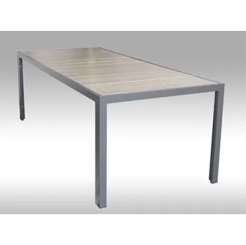 Zahradní stůl LTC Bergamo hliníkový zahradní stůl 217 x 95 cm šedý