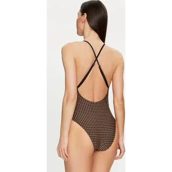 Dámské plavky Selmark Jednodílné plavky BL057 Hnědá 75B