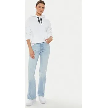 Pánská móda Tommy Jeans Mikina Logo Drawcord DW0DW17794 Bílá Boxy Fit S