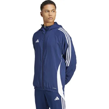 Šusťáková bunda Adidas Tiro 24 Windbreaker tmavě modro bílá Velikost: 164