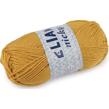 Příze Pletací příze 50 g Elian Nicky - 29 (6686) hořčicová