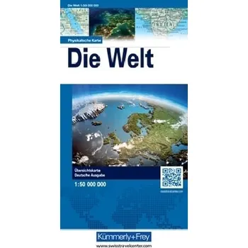 Kümmerly & Frey Poster Die Welt, physikalische Karte