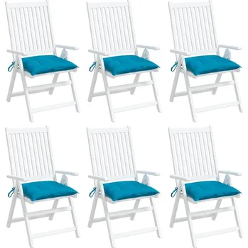 Podsedák vidaXL Podušky na palety 6 ks světle modré 50x50x7 cm oxfordská látka